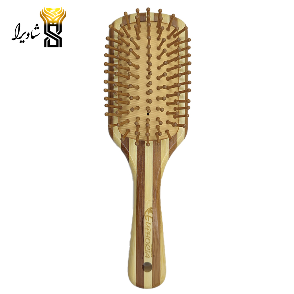 برس چوبی دو رنگ مربع