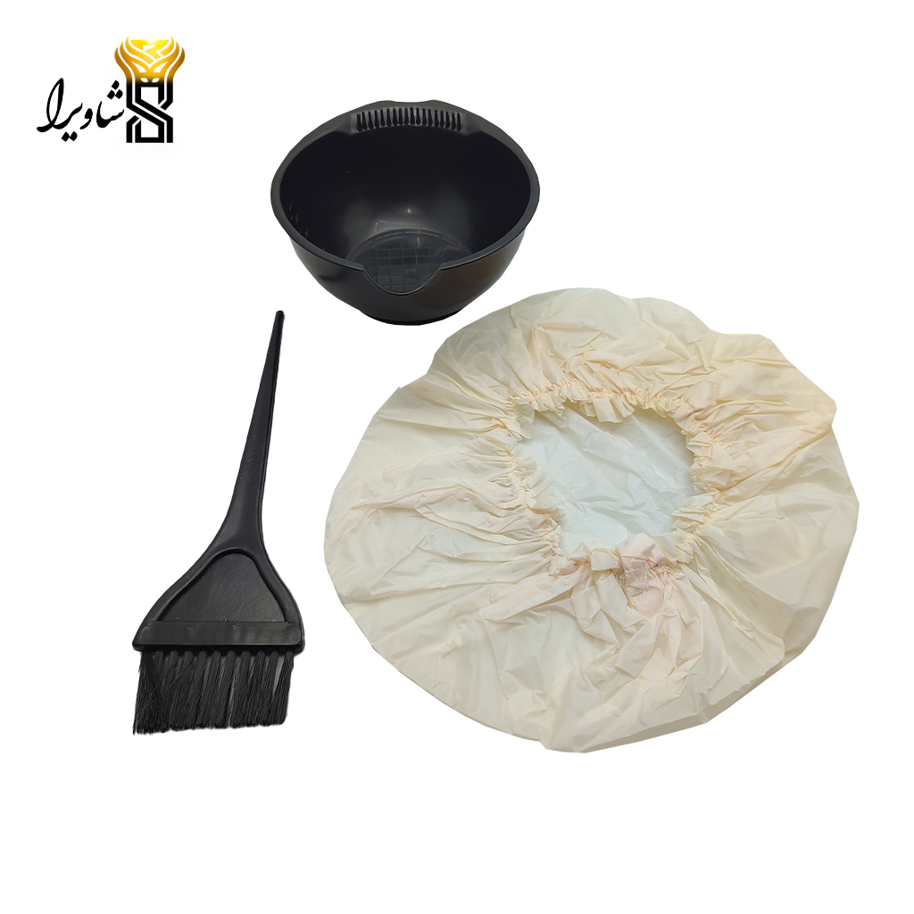 ست کلاه و براش و کاسه رنگ