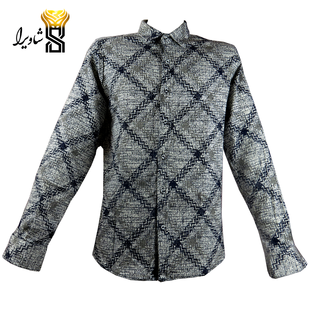 پیراهن مردانه مدل کنفی خطی مورب کد ۴۵۰۱_۱۰۰