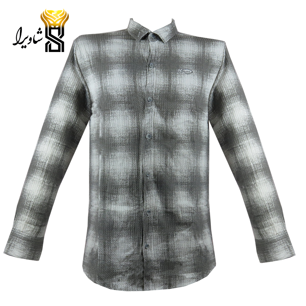 پیراهن مردانه مدل کنفی چهارخونه بزرگ کد ۵۰۰۱_۱۰۰