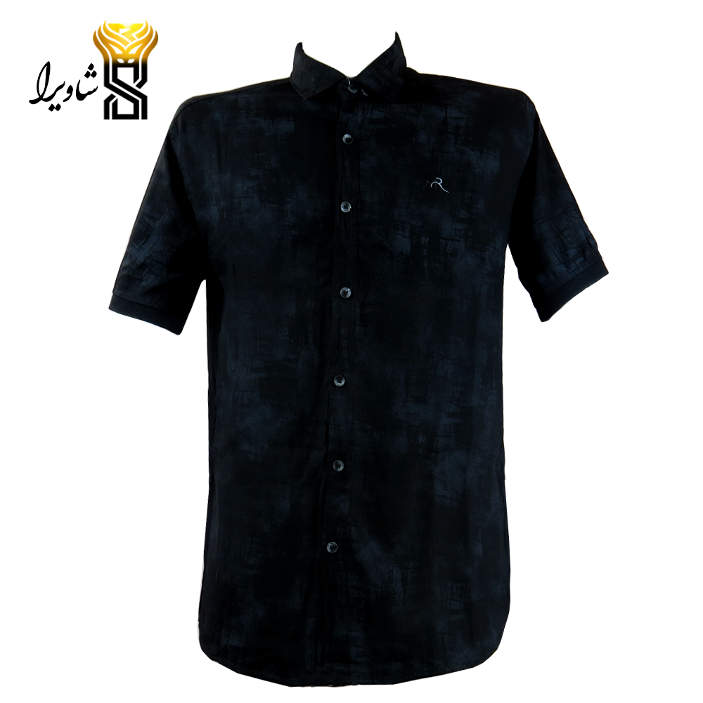 پیراهن مردانه نخی آستین کوتاه مدل آبروداری کد ۴۵۰۱_۱۰۰
