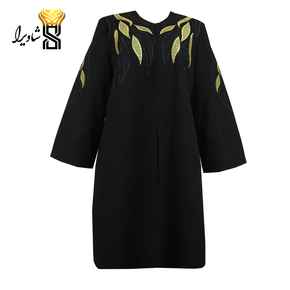 مانتو شانتون اندونزی گلدوزی شده مدل برگ کد673