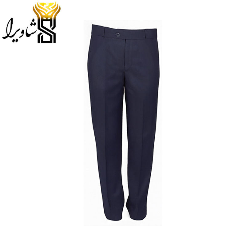 شلوار زرین چهار خانه آبی پارچه ای مردانه