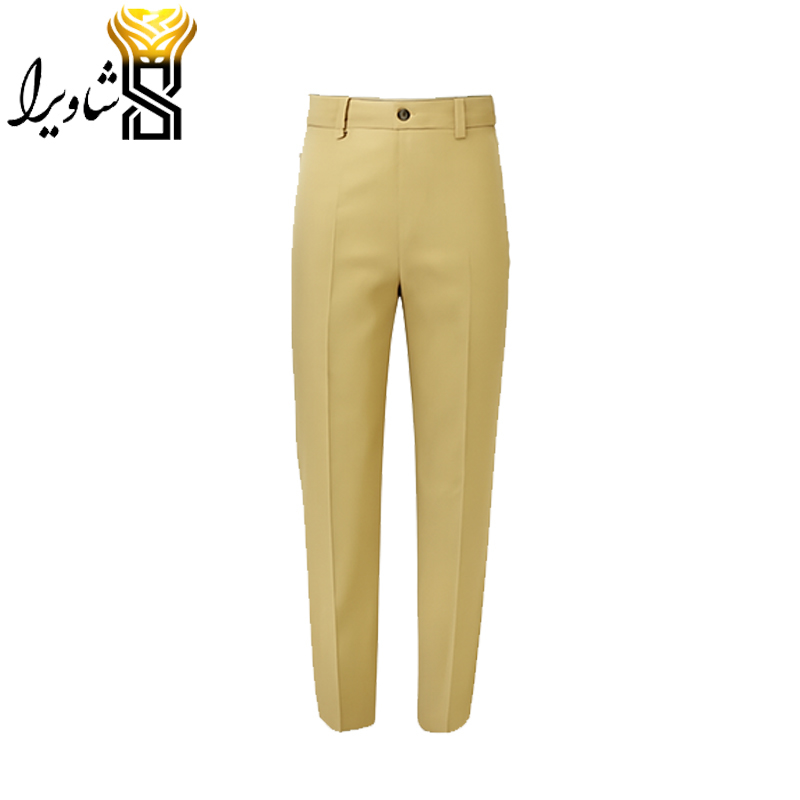 شلوار کتان پنبه ای کرمی درجه یک مردانه