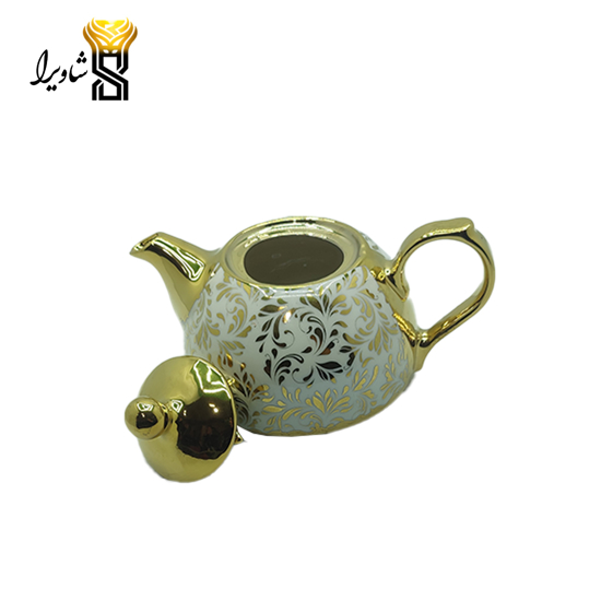 تصویر از قوری طرحدارطلایی،