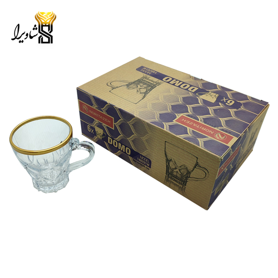 تصویر از فنجان لب طلا 6 عددی