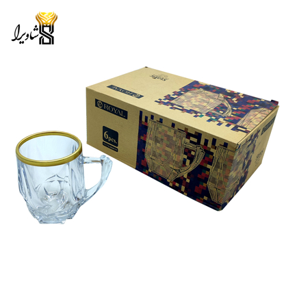 تصویر از فنجان لب طلا 6 عددی