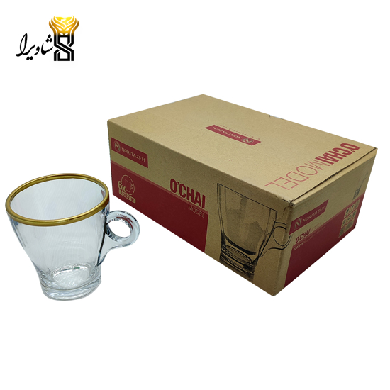 تصویر از فنجان لب طلا 6 عددی