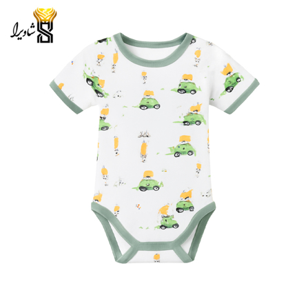 تصویر از بلوز آستین کوتاه زیر دکمه مدل ماشینی ۱۰۰٪ پنبه سایز یک