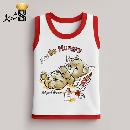 تصویر از رکابی مدل خرس خوابالو ۱۰۰ درصد پنبه سایز یک