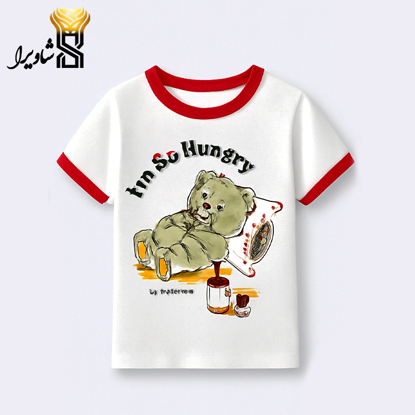 تصویر از بلوز آستین کوتاه مدل  خرس خوابالو۱۰۰٪ پنبه سایز یک