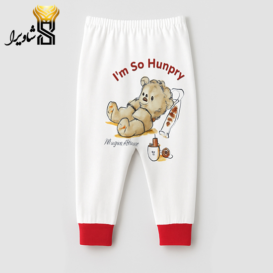 تصویر از شلوار نوزادی مدل خرس خوابالو ۱۰۰ درصد پنبه سایز یک