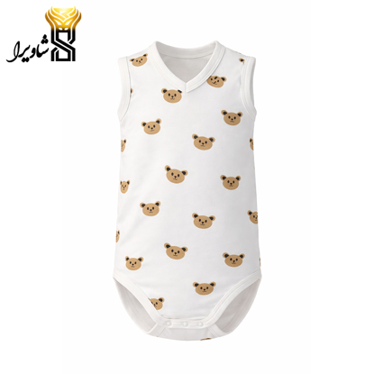 تصویر از رکابی زیر دکمه مدل صد خرس ۱۰۰ درصد پنبه سایز یک